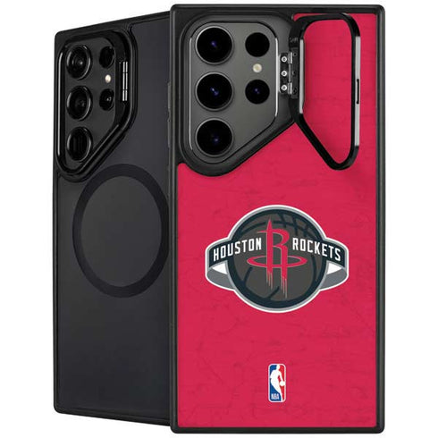 NBA Houston Rockets Distressed Galaxy S25 Ultra Kickstand Case